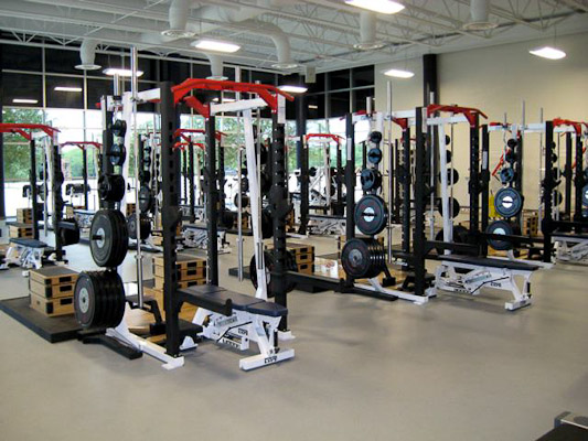 Texas High School Football Weight Room